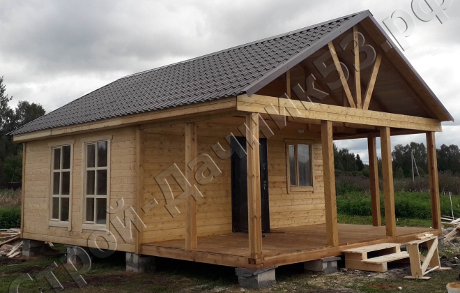 1 Каркасно-щитовая баня Б-44, 6×8, 48 м², Ярославская область, Переславль-Залесский район, Село Купанское  (5)